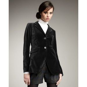 euc THEORY Velvet Blazer - Anorie/Key - Black - 12